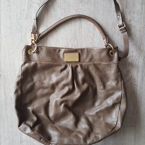 Marc Jacobs Large Embossed Hobo Taupe